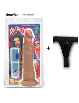 Amorita 20cm Suni Penis Belden Bağlamalı Vibratör
