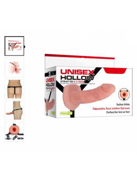 Unisex 16.5cm İçi Boş Belden Bağlamalı Protez Penis