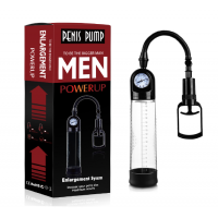 Men Powerup Basınç Göstergeli Penis Büyütücü Pompa