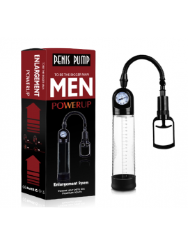 Men Powerup Basınç Göstergeli Penis Büyütücü Pompa