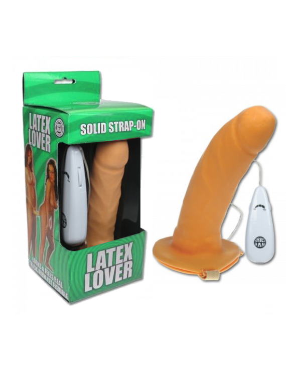 Latex Lover Titreşimli İçi Boş Belden Bağlamalı Protez Penis